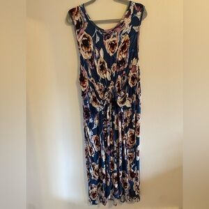 Maurices soft Floral front tie dress